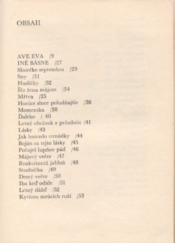 Ján Kostra: AVE EVA