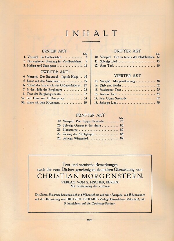 Edvard Grieg: PEER GYNT