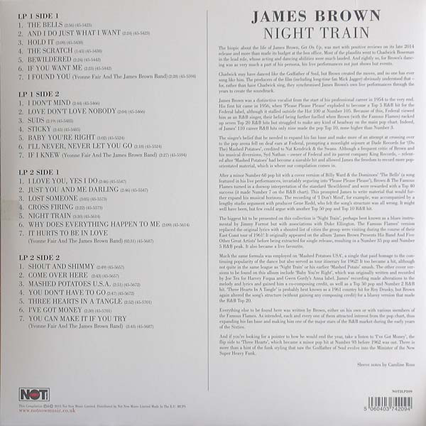 James Brown: NIGHT TRAIN - 2 LP
