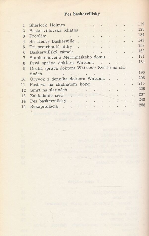 Sir A. Conan Doyle: Štúdia v červenom. Pes Baskervillský