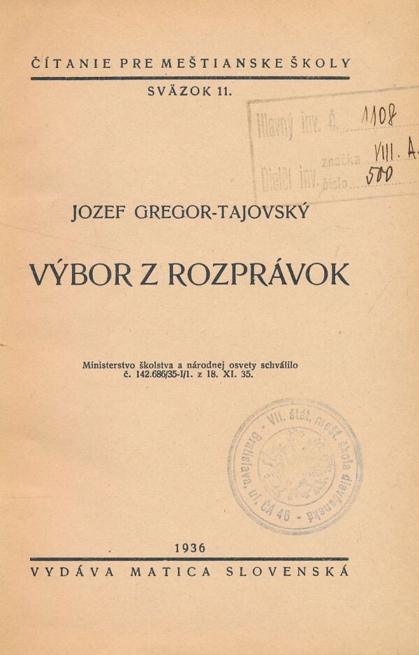 Jozef Gregor Tajovský: