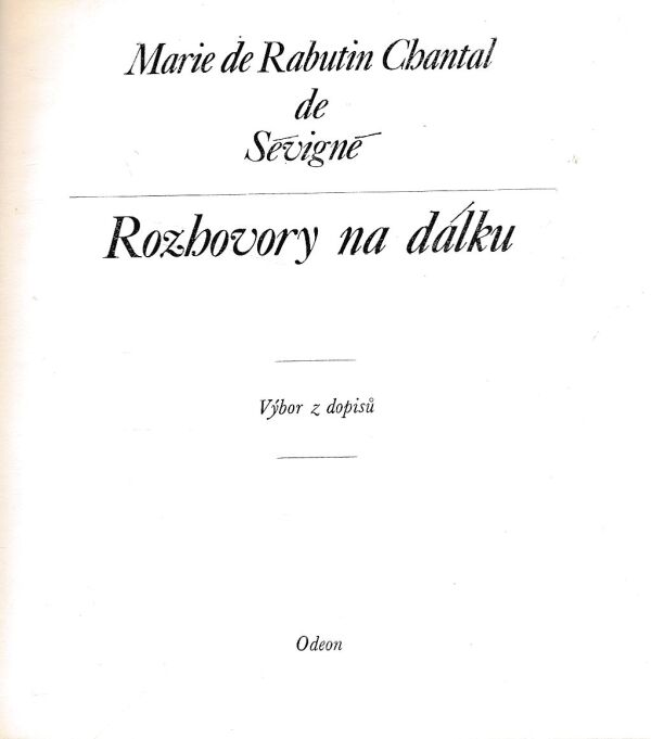 Marie de Rabutin Chantal Sévigné: 