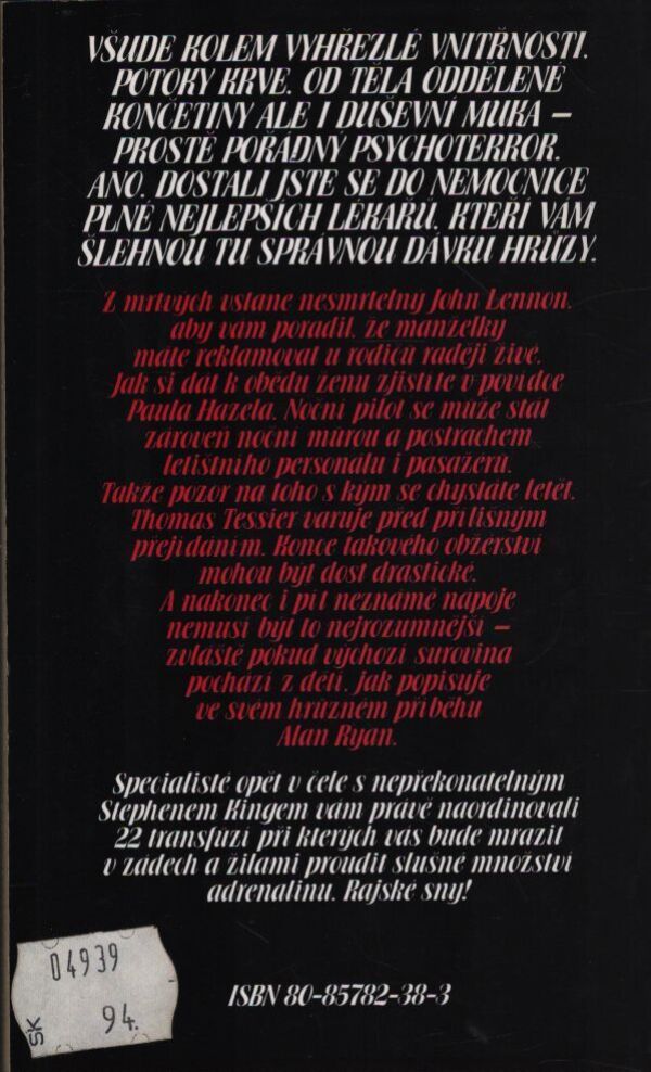 Martin Ray Woods: THE BEST HORROR POVÍDKY: IV