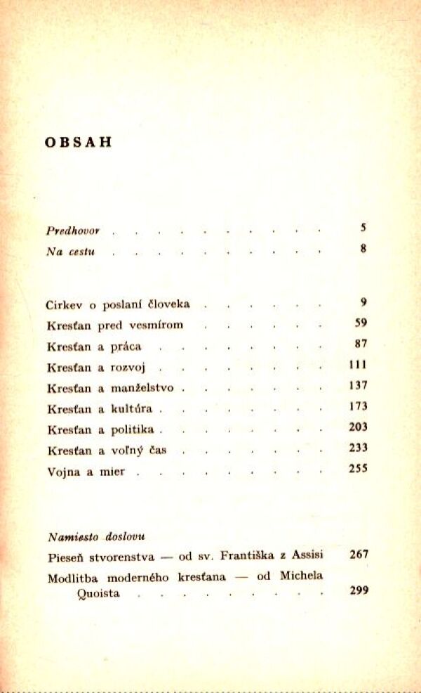 Jozef Tomko: KRESŤAN A SVET