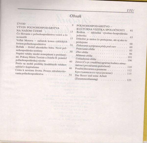 Peter Slavkovský: ROĽNÍK A JEHO PRÁCA