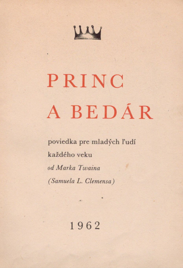 Mark Twain: PRINC A BEDÁR