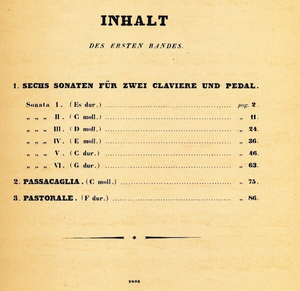 J. S. Bach: JOHANN SEBASTIAN BACH`S COMPOSITIONNEN FÜR DIE ORGEL