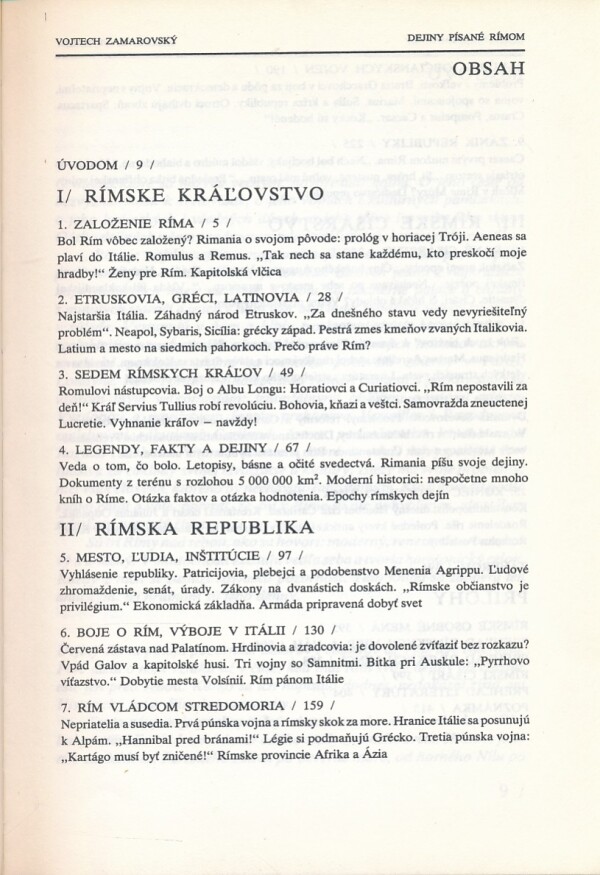 VOjtech Zamarovský: DEJINY PÍSANÉ RÍMOM