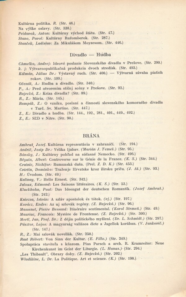 Ladislav Hanus: OBRODA - ROČNÍK I. 1943-1944