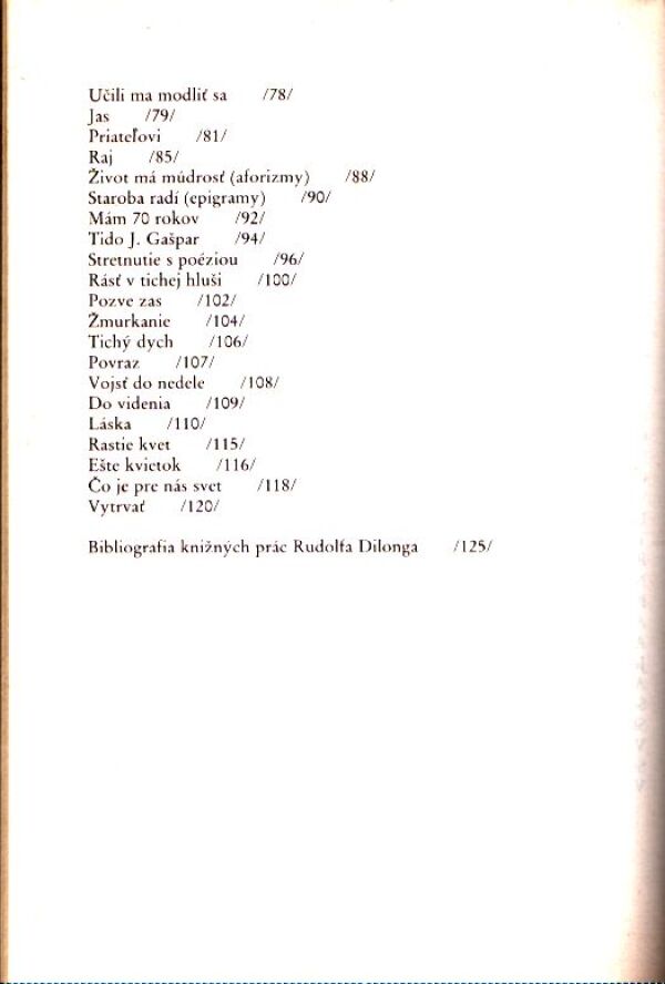 JA, RUDOLF DILONG, TRUBADÚR