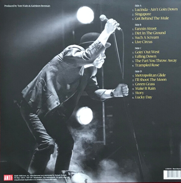 Tom Waits: GLITTER AND DOOM LIVE -  2LP