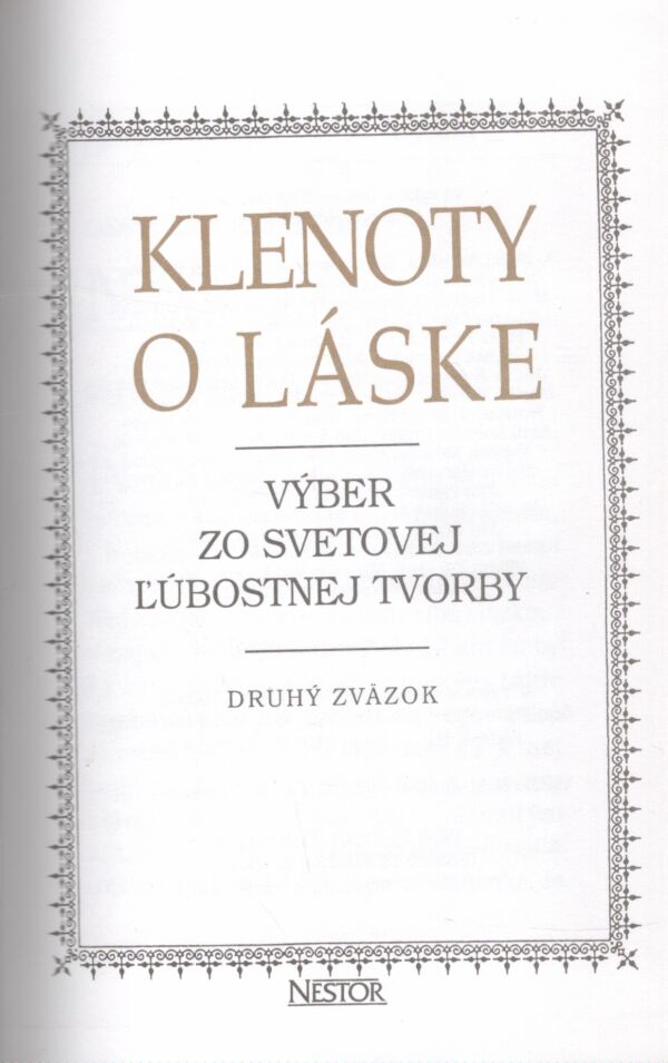 KLENOTY O LÁSKE I-III