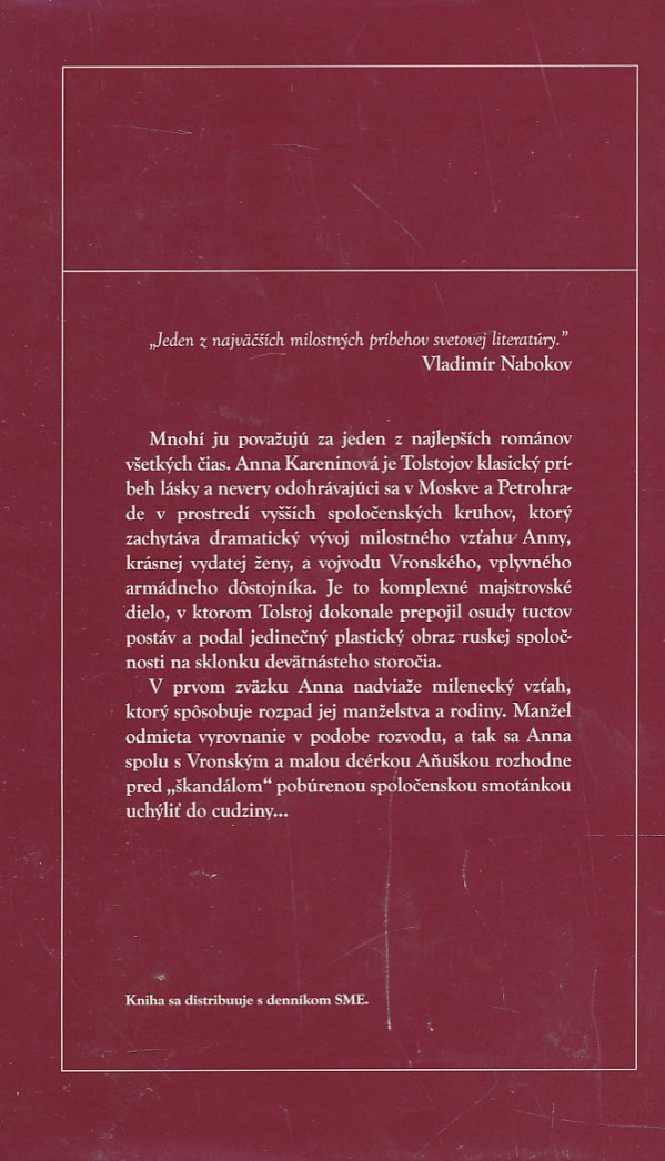 Lev Nikolajevič Tolstoj: Anna Kareninová I.