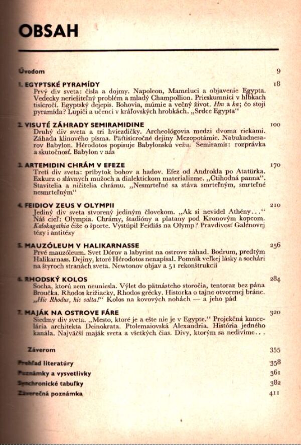 Vojtech Zamarovský: ZA SIEDMIMI DIVMI SVETA