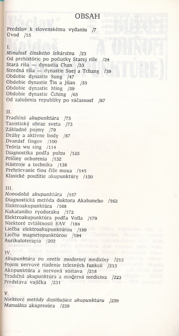 Václav Kajdoš: KOVOM A OHŇOM (O AKUPUNKTÚRE)