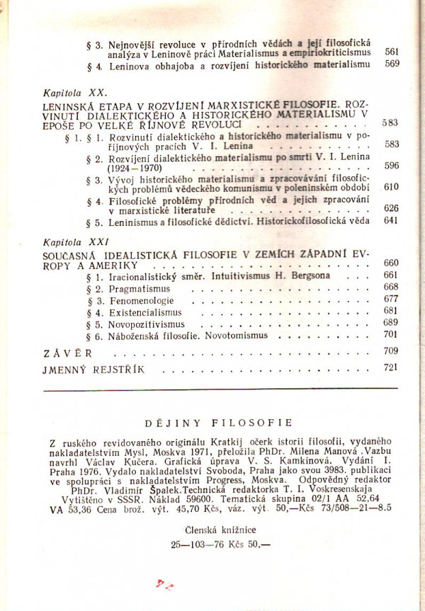 M. T. Jovčuk, T. I. Ojzerman, I. J. Ščipanov: DĚJINY FILOSOFIE