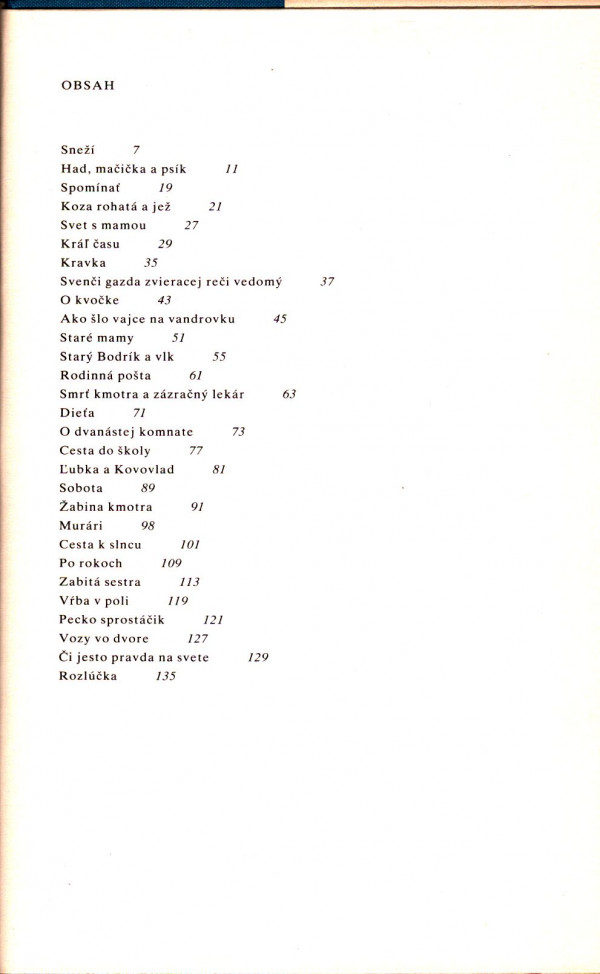 Milan Rúfus: SOBOTNÉ VEČERY