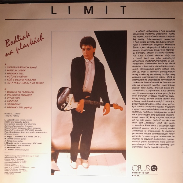 LIMIT: BODLIAK NA PLAVKÁCH - LP