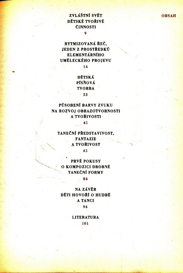 Libuše Kurková: DĚTSKÁ TVOŘIVOST V HUDBĚ A POHYBU