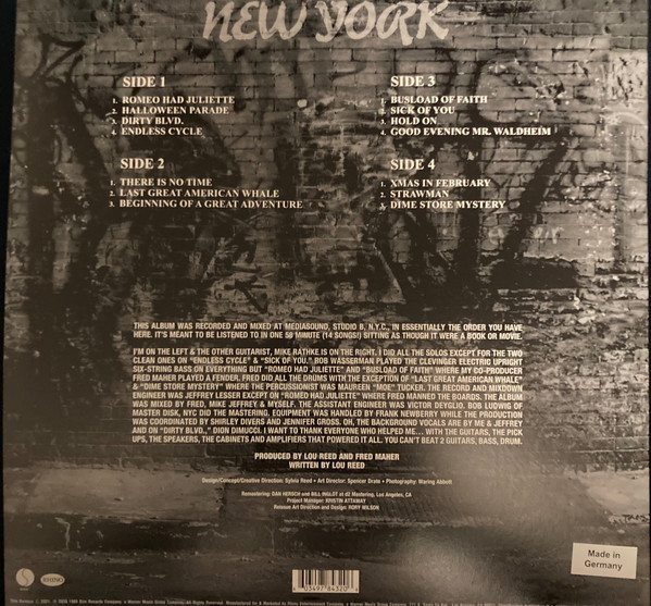 Lou Reed: NEW YORK - 2 LP