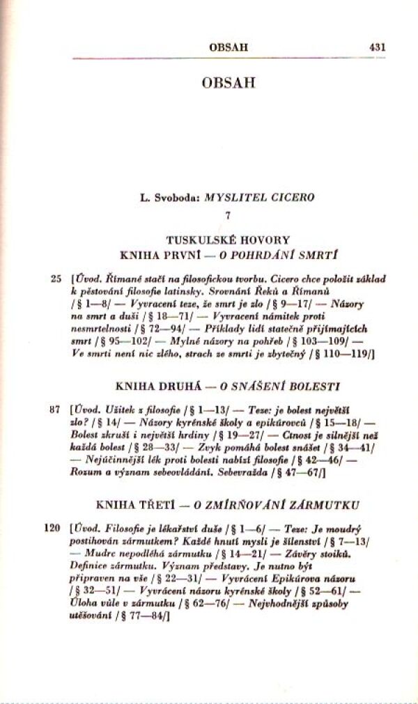 Marcus Tullius Cicero: TUSKULSKÉ HOVORY