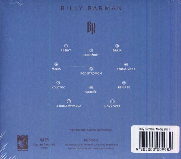 Billy Barman: MODRÝ JAZYK - CD