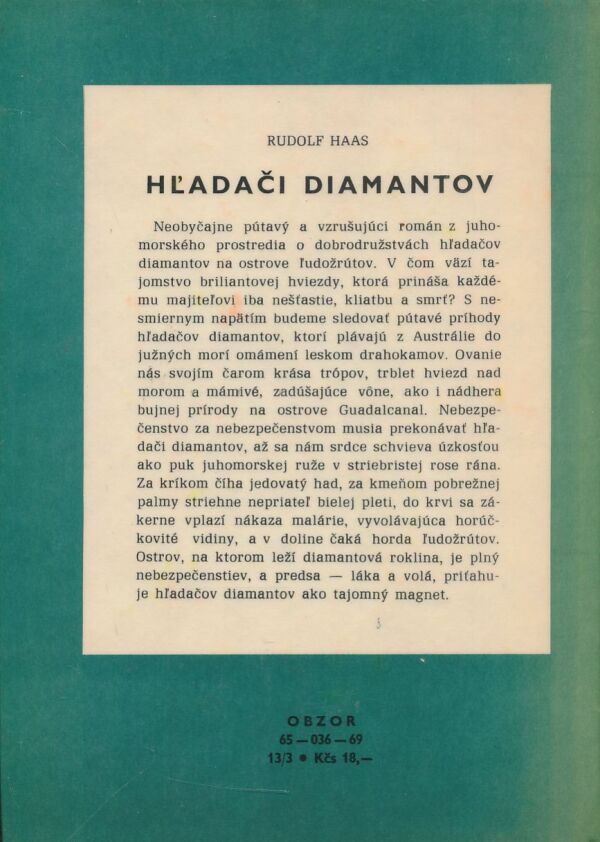 Rudolof Haas: Hľadači diamantov