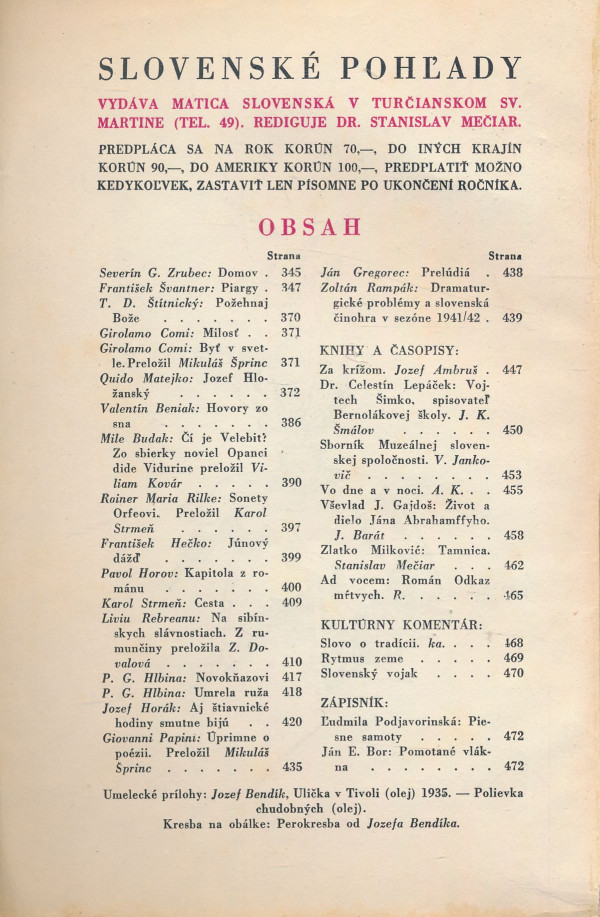 Slovenské pohľady, roč. 58, č. 6 - 7, 1942