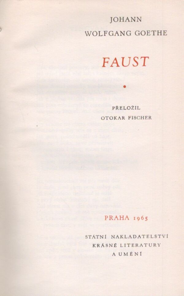 Johann Wolfgang Goethe: FAUST