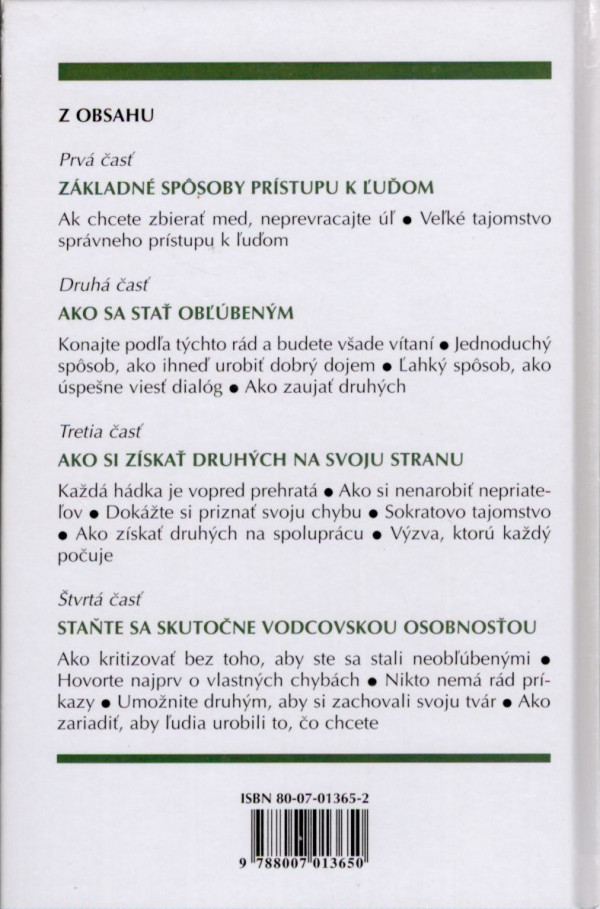 Dale Carnegie: AKO SI ZÍSKAVAŤ PRIATEĽOV A PÔSOBIŤ NA ĽUDÍ