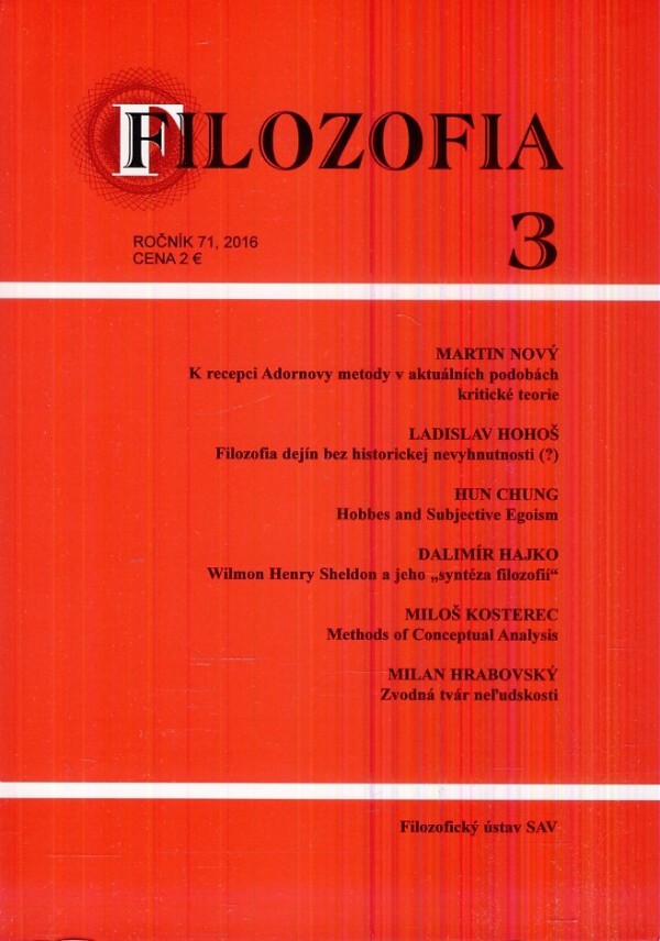 FILOZOFIA 3 / 2016