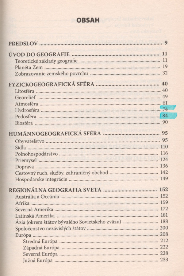 Alena Dubcová, Hilda Kramáreková: GEOGRAFIA