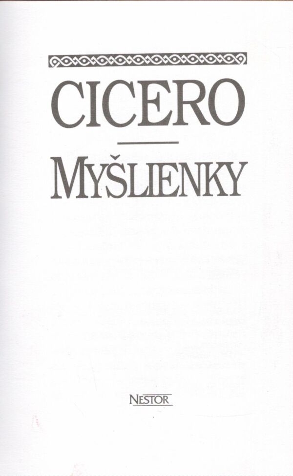 Cicero: MYŠLIENKY