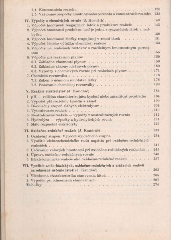 Miloš Marko, Stanislaav Horváth, Ján Kandráč: PRÍKLADY A ÚLOHY Z CHÉMIE