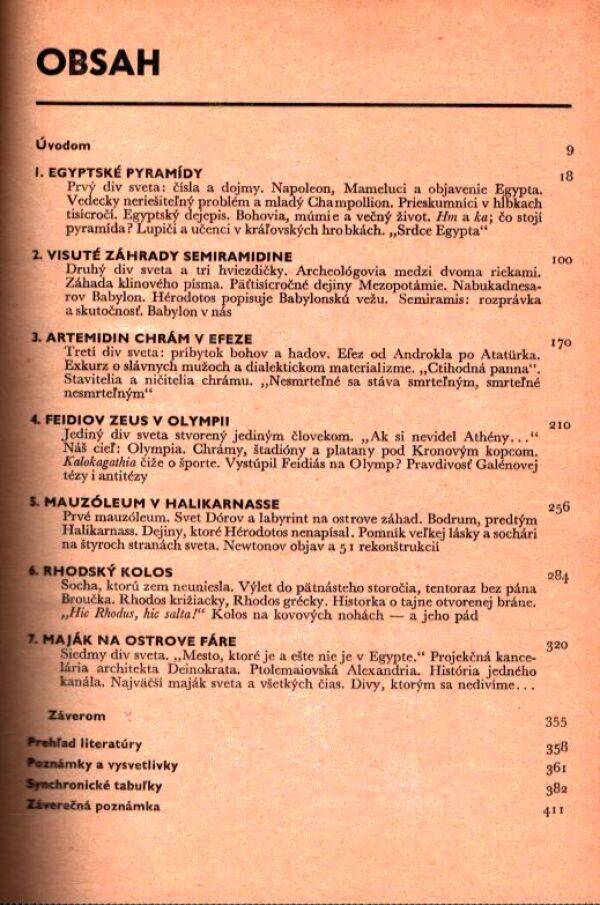 Vojtech Zamarovský: ZA SIEDMIMI DIVMI SVETA