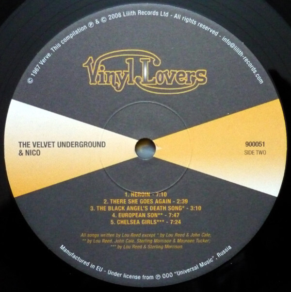 The Velvet Underground: THE VELVET UNDERGROUND AND NICO - LP