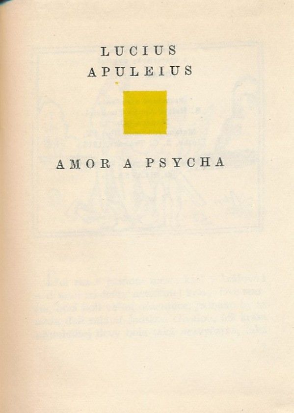 Lucius Apuleius, E.T.A Hoffmann, Stendhal: AMOR A PSYCHA. HUDOBNÉ NOVELY. O LÁSKE. VÍNO MILENCOV
