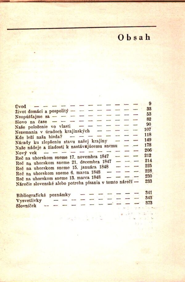 Ľudovít Štúr: REČI A STATE