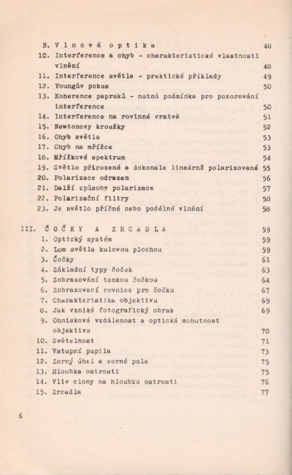 Jana Pachlová: ZÁKLADY FOTOGRAFICKÉ OPTIKY