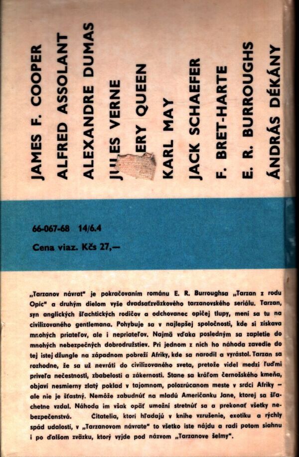 E. R. Burroughs: TARZANOV NÁVRAT