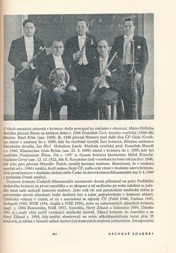 ČESKOSLOVENŠTÍ KONCERTNÍ UMĚLCI A KOMORNÍ SOUBORY