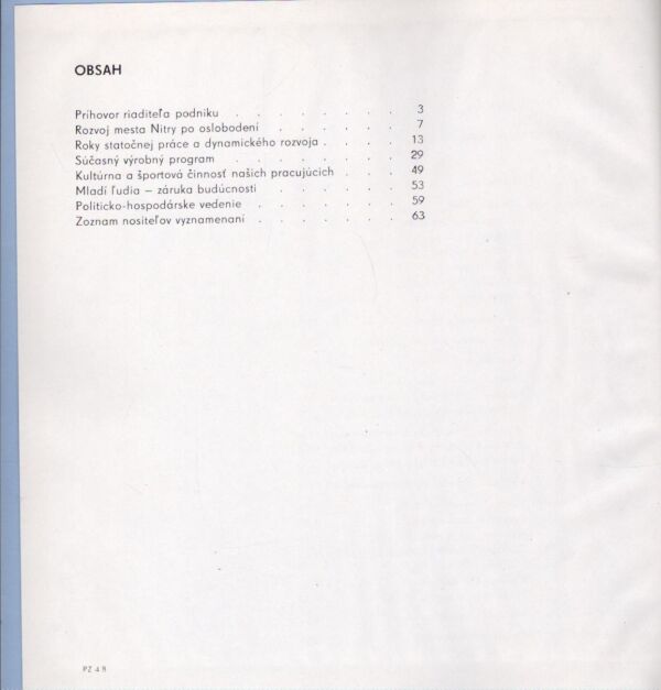 PLASTIKA NÁRODNÝ PODNIK NITRA - 20 ROKOV