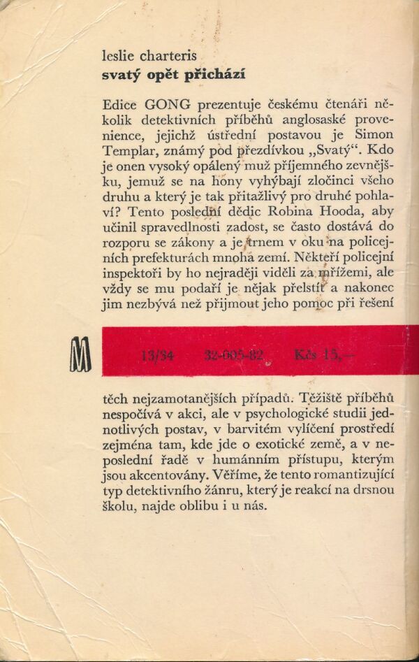 Leslie Charteris: Svatý opět přichází