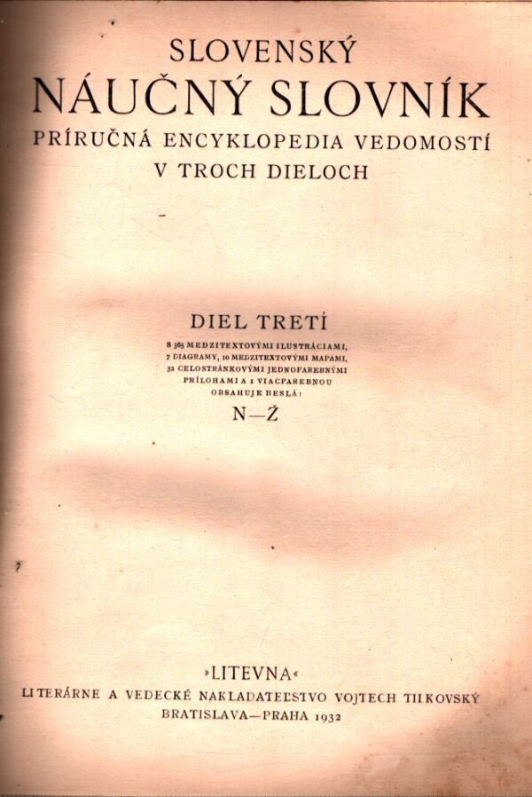 SLOVENSKÝ NÁUČNÝ SLOVNÍK III.