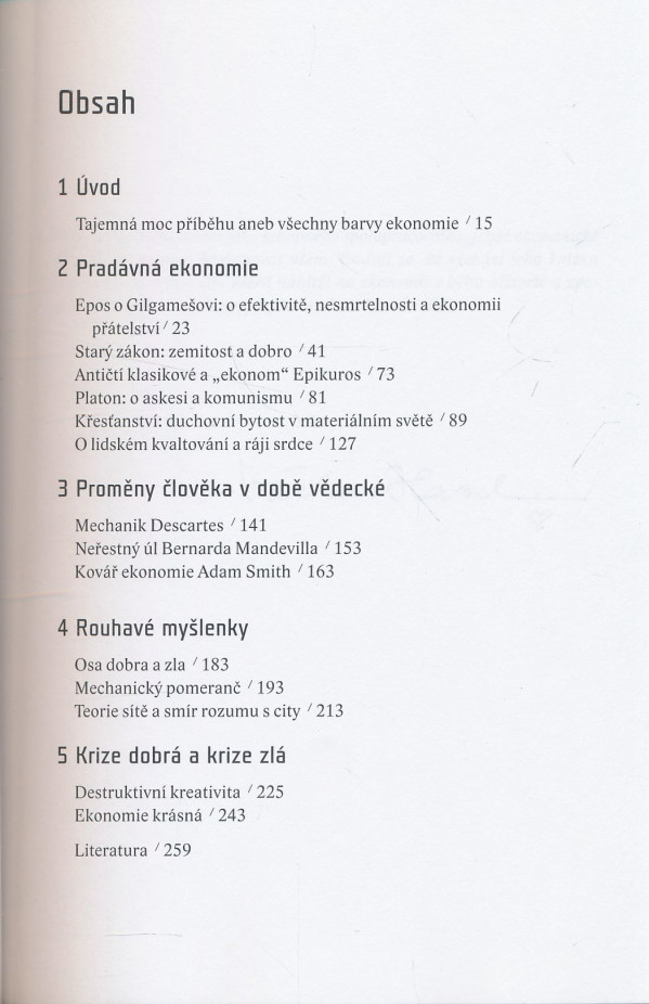 Tomáš Sedláček: Ekonomie dobra a zla