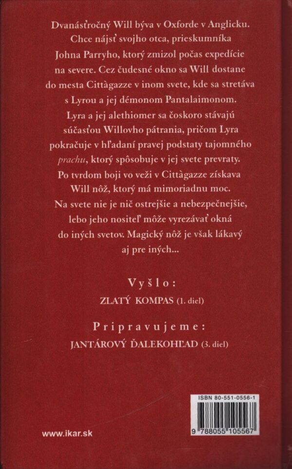 Philip Pullman: MAGICKÝ NÔŽ