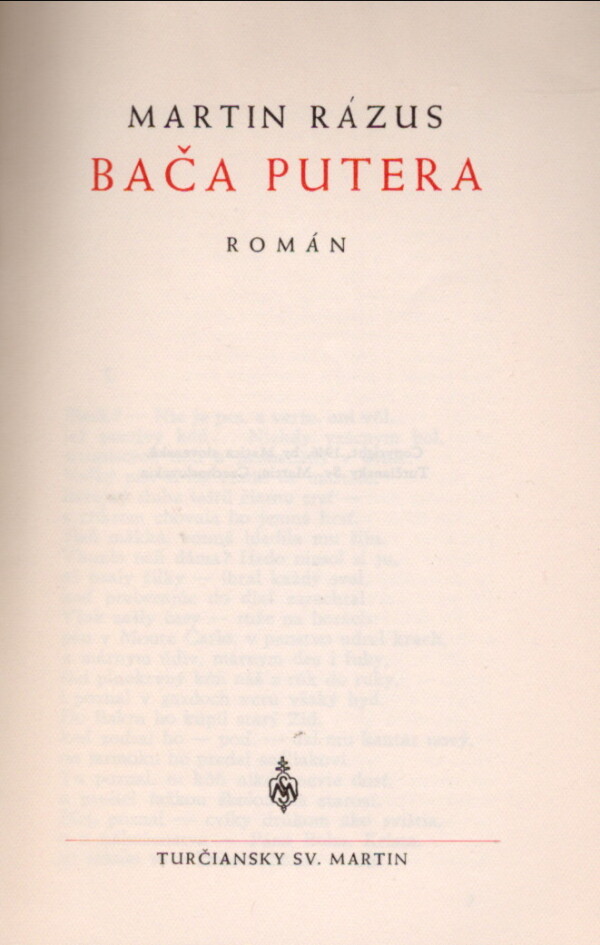 M. Rázus: BAČA PUTERA - SOBRANÉ SPISY MARTINA RÁZUSA 15