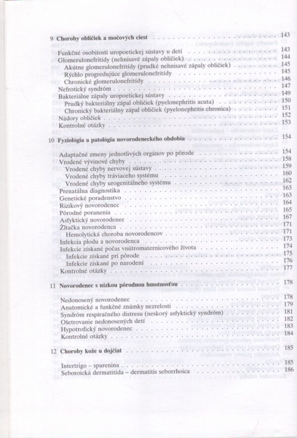 T. Šagát, I. Hruškovič, M. Šašinka: PEDIATRIA