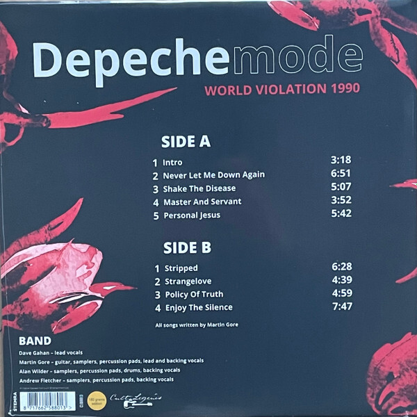 Depeche Mode: WORLD VIOLATION 1990 - LP