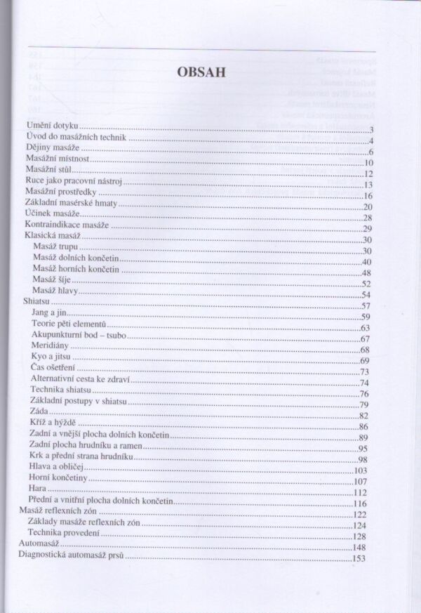 Jan Sedmík: MASÁŽE